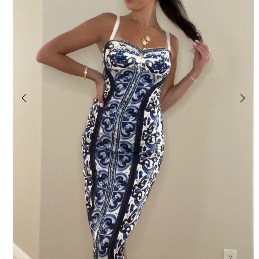 Blue & White Italian Dress
